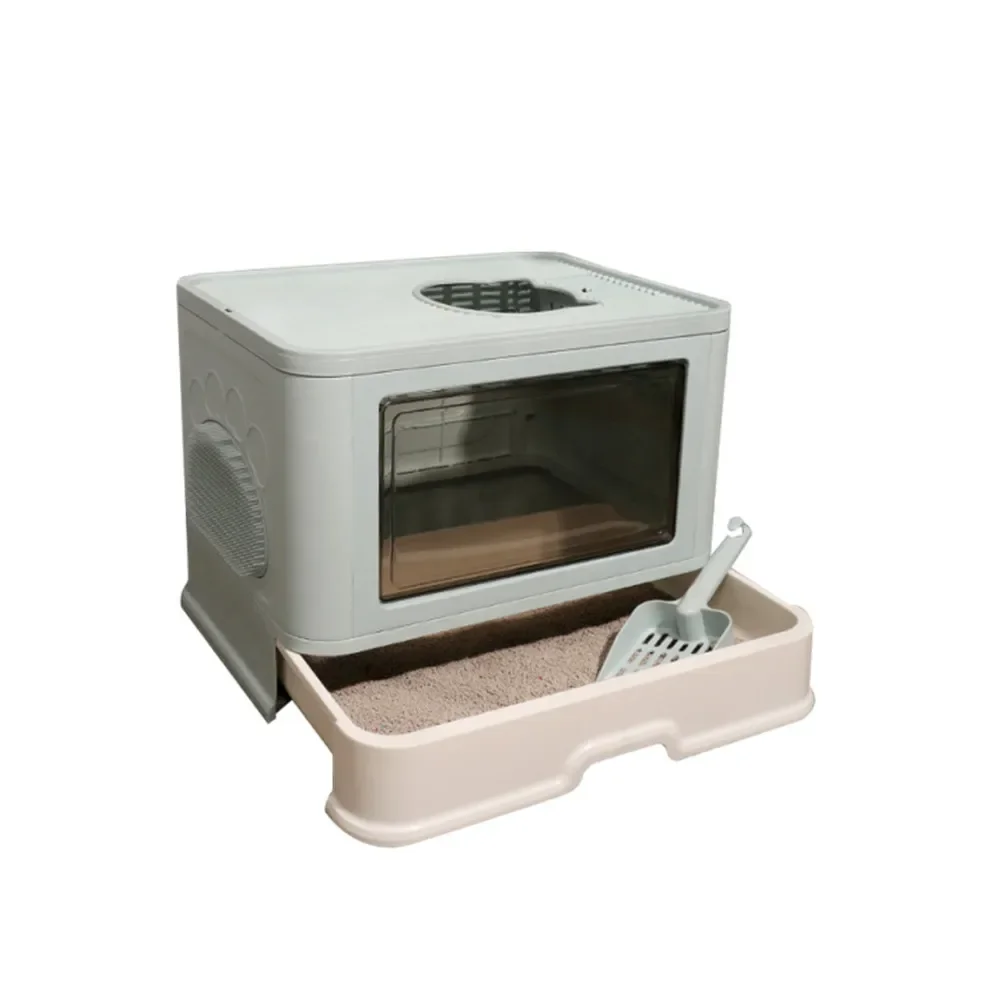 Cat Litter Box Foldable fully enclosed litter box