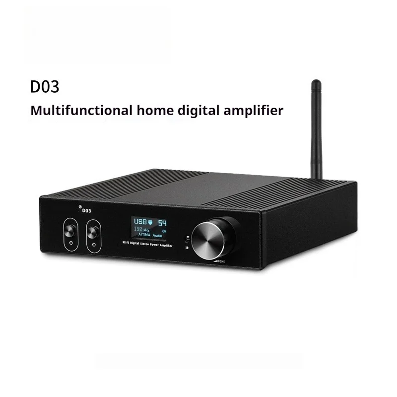 

D03 MAN Bluetooth 5.0 Power Amplifier Decoder USB Fiber Coaxial Multifunction Digital Power Amplifier