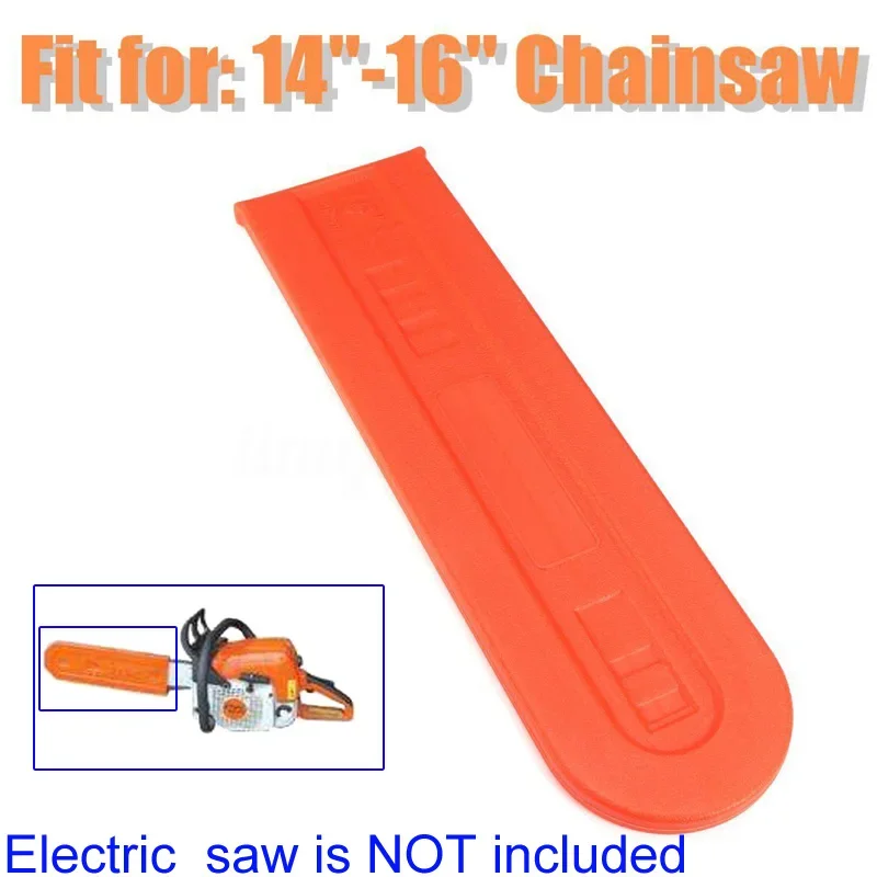 14\'\'-16\" Orange Plastic Chainsaw Bar Cover Scabbard Style Shape Cutter Parts Protector Guide Plate Chainsaw Accessories