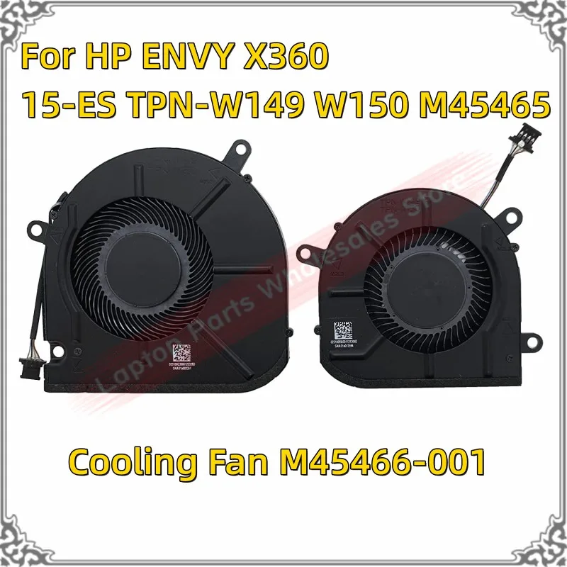 

New Cooling Fan For HP ENVY X360 15-ES TPN-W149 W150 M45465 M45466-001 CPU Fan GPU Cooler Fan Repair Part