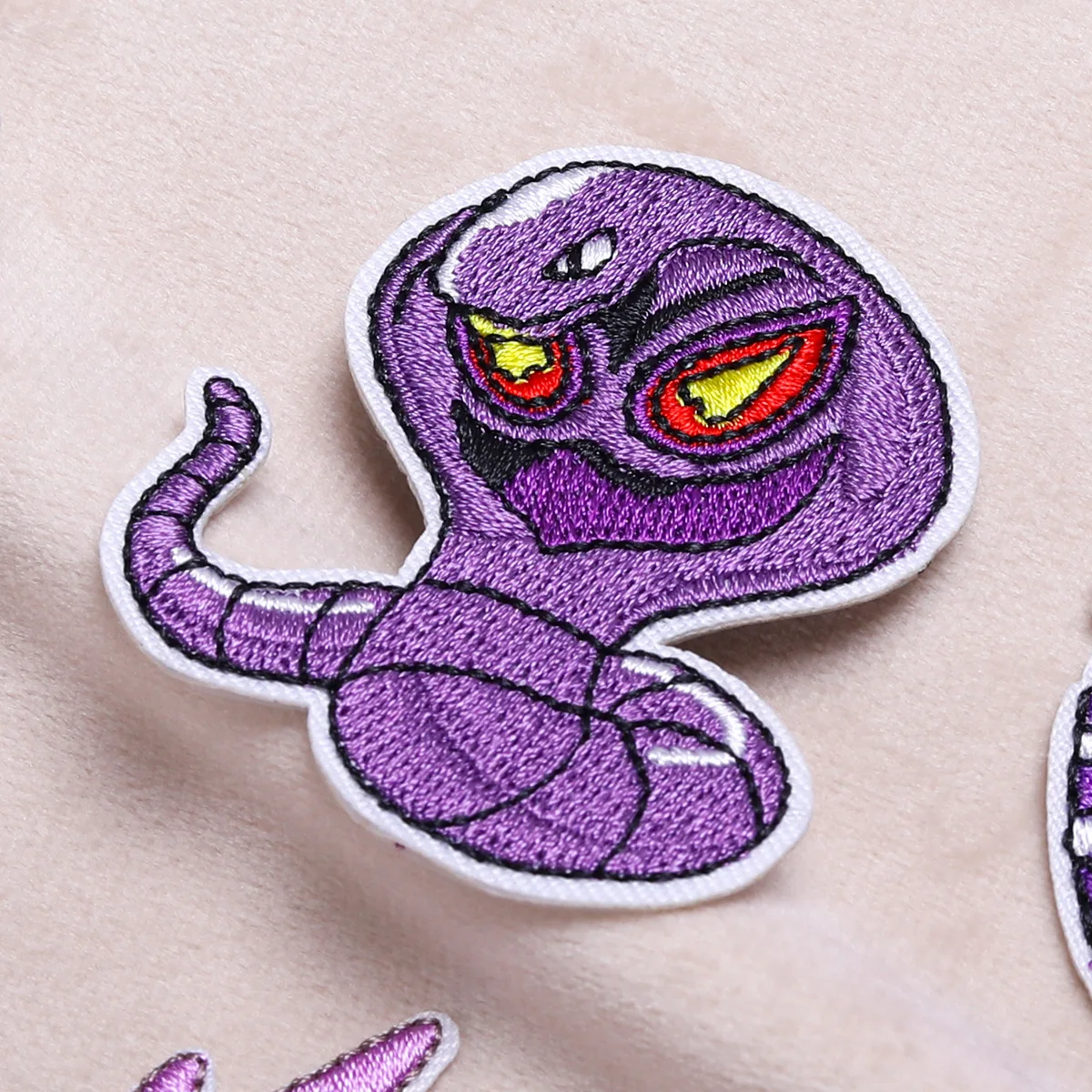 9Pcs Anime Pokemon Snake Gengar Series Ironing Embroidered Patch For on Clothes Hat Jeans Sew Applique Embroidery accessory