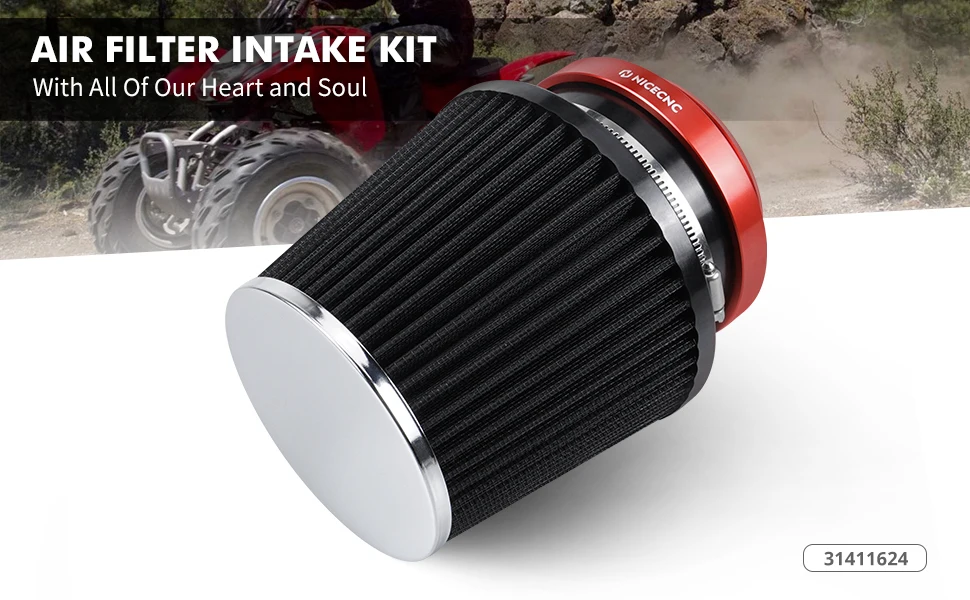 ATV-Luftfilter-Ansaugsatz für Honda TRX450R Honda TRX450ER 2006–2014 TRX 450R Aluminium mit hohem Luftvolumen 17211-HP1-600 – Detail 3