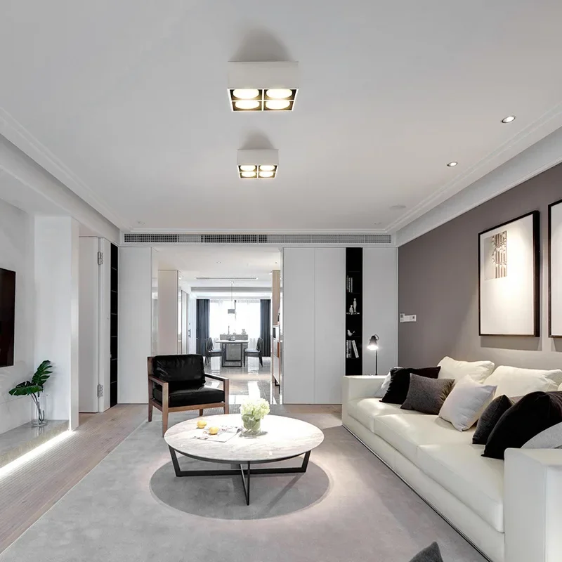 Minimal headless living room lighting Nordic surface downlight bedroom dining room