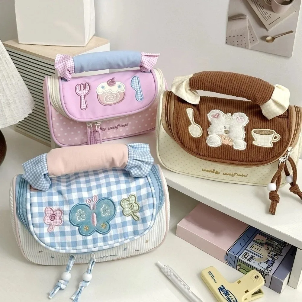 

Puppy Dog Cartoon Stationery Bag Cake Butterfly Desktop Storage Korean Style Pencil Case Large Capacity Ins Style