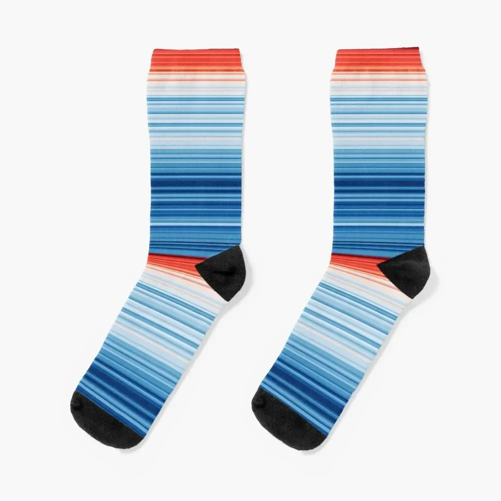 

Warming Stripes Socks football luxe floor happy Men Socks Women's