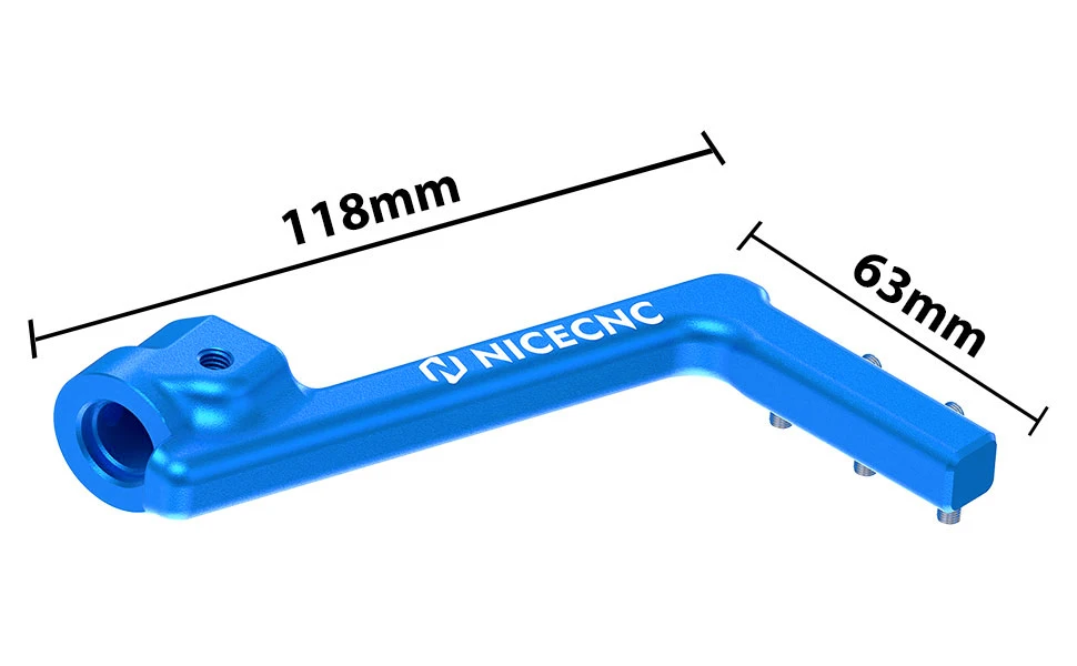 NICECNC Für Yamaha YZ85 YZ 85 2002-2018 2017 2016 2015 2014 Motocross Hinterer Bremshebel & Kickstarterhebel aus Aluminium – Detail 10