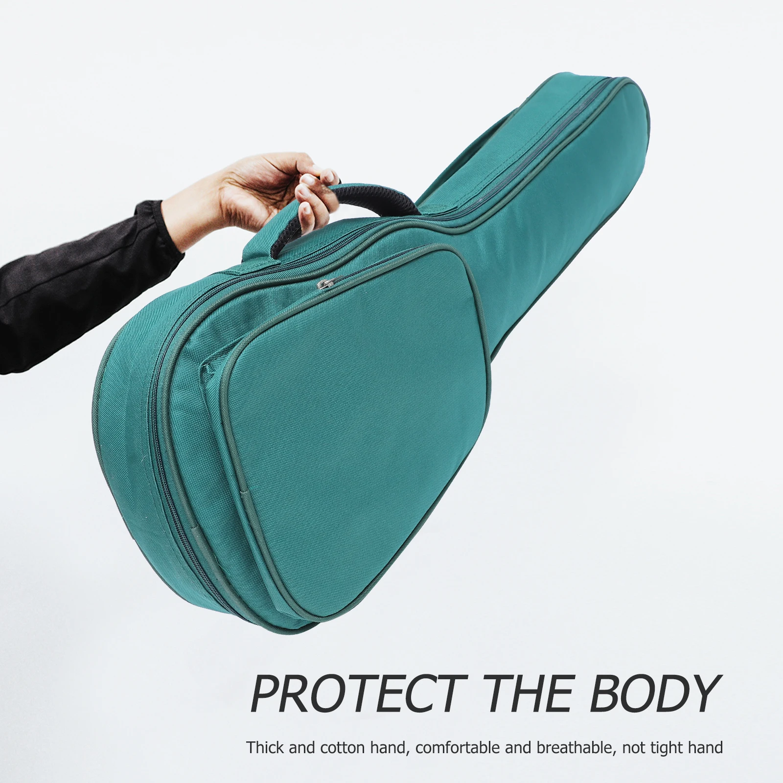 

1pc Ukulele Gig 4-String Bag Portable Thickened Canvas Waterproof Fabric Comfortable Backpack Storage Pouch For Children'S