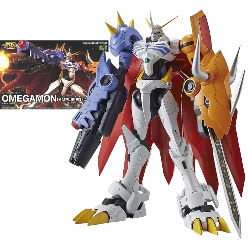 BANDAI DIGIMON ADVENTURE Assembling Model Digital Monster OMEGAMON 20cm Anime Action Figures Model Kit Christmas Toy