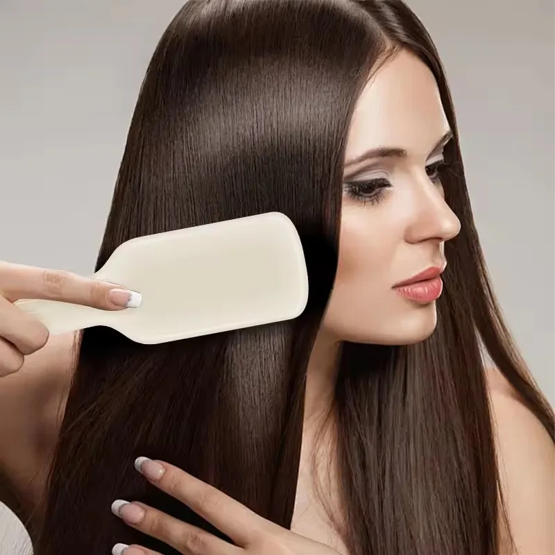 

Household Dual-Purpose 2in1 Comb Straightener Curler Iron Hair Beard Brush 5-Temp PTC Heating Ceramic Negative Ion Styling Tool