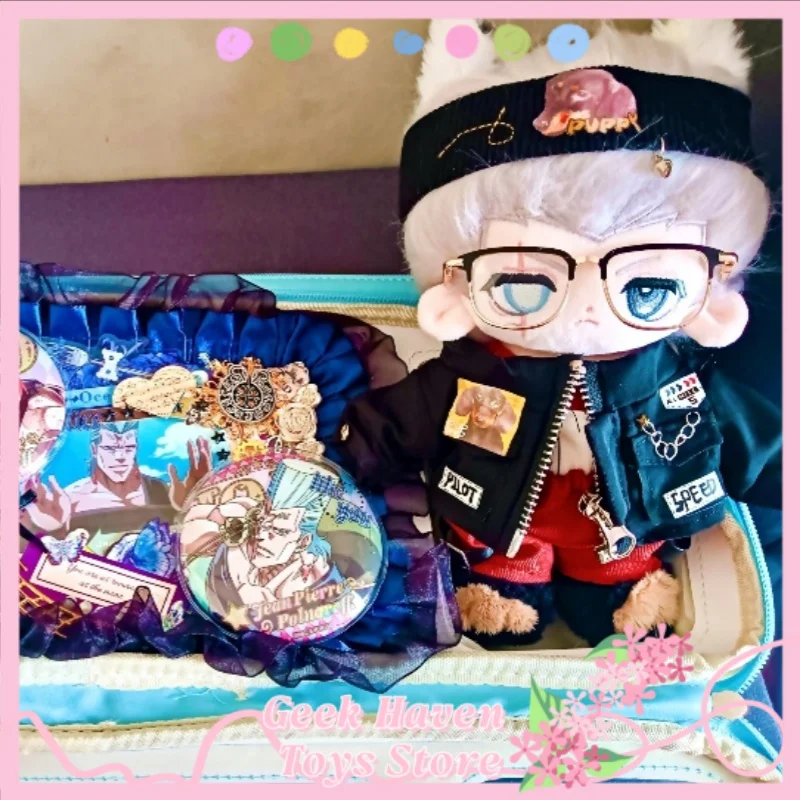 

Jojo'S Bizarre Adventure Jan Pierre Polnareff Plush Doll 20cm Anime Figure Dress Up Cotton Body Cute Toys Pillow Birthday Gifts