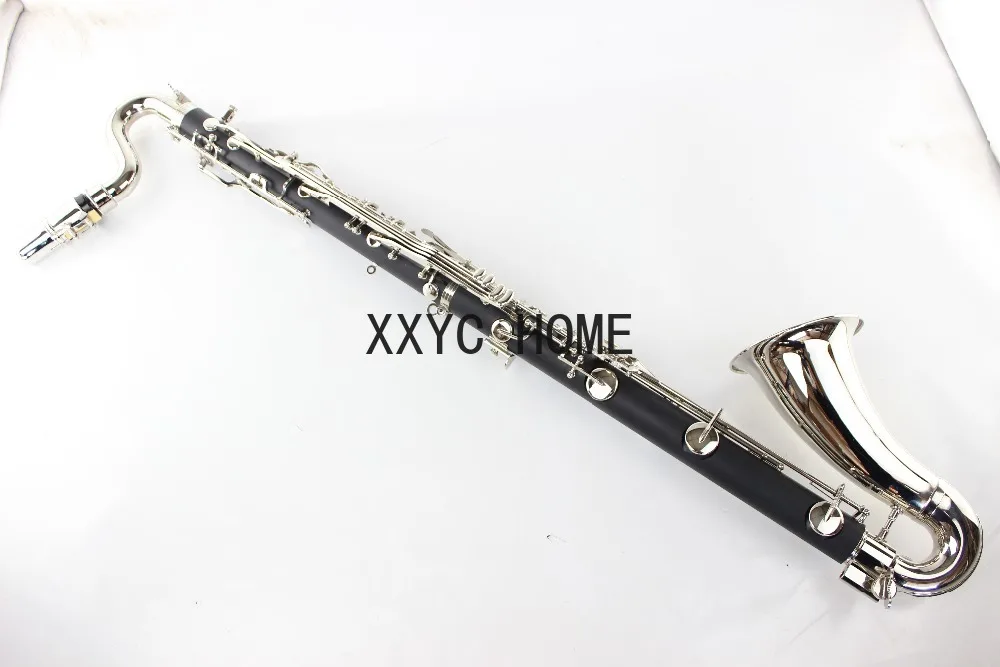 

Buffet Bass Clarinet Professional Bb Clarinet Drop B Tuning Black Tube Clarinet Silvering Keys klarnet Brand Musical Instrument
