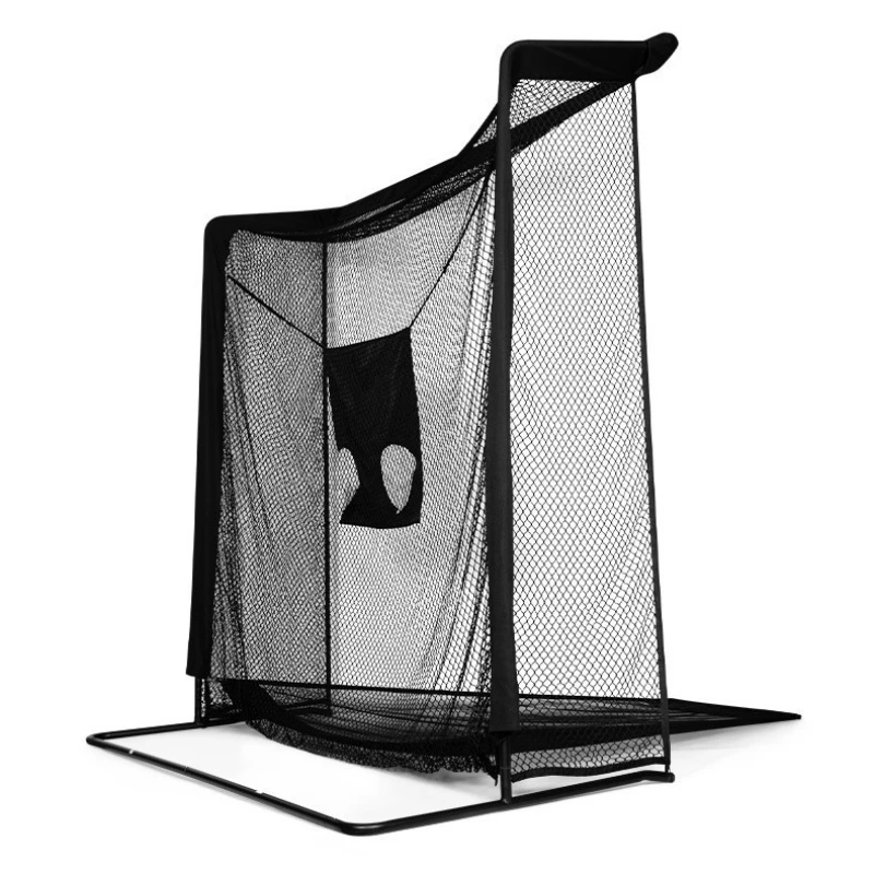Golf practice net, automatic return swing strike cage tee equipment