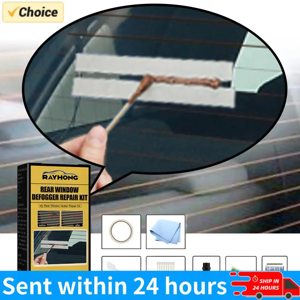 Car Rear Window Defogger Repair Kit DIY Quick Repair Scratched Broken Defroster Heater Grid Lines Professional Care Accessories