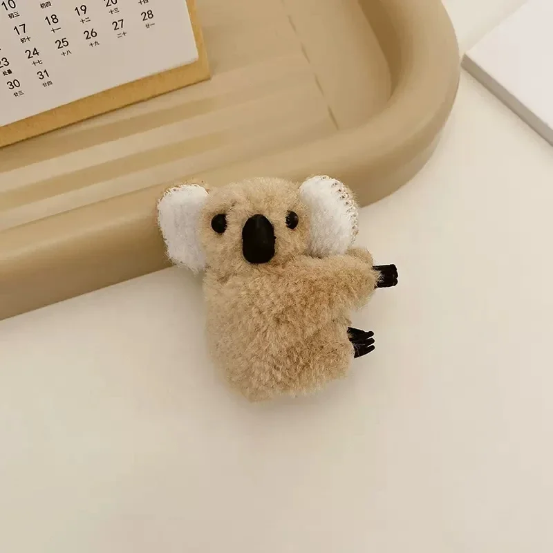 Koala Bear Hair Decoration Hair Clips Hairpins Animal Hair Claw Clip Plush Koala Bear Hair Claw Cute Hair Clips Hairpins Cute  main image 3