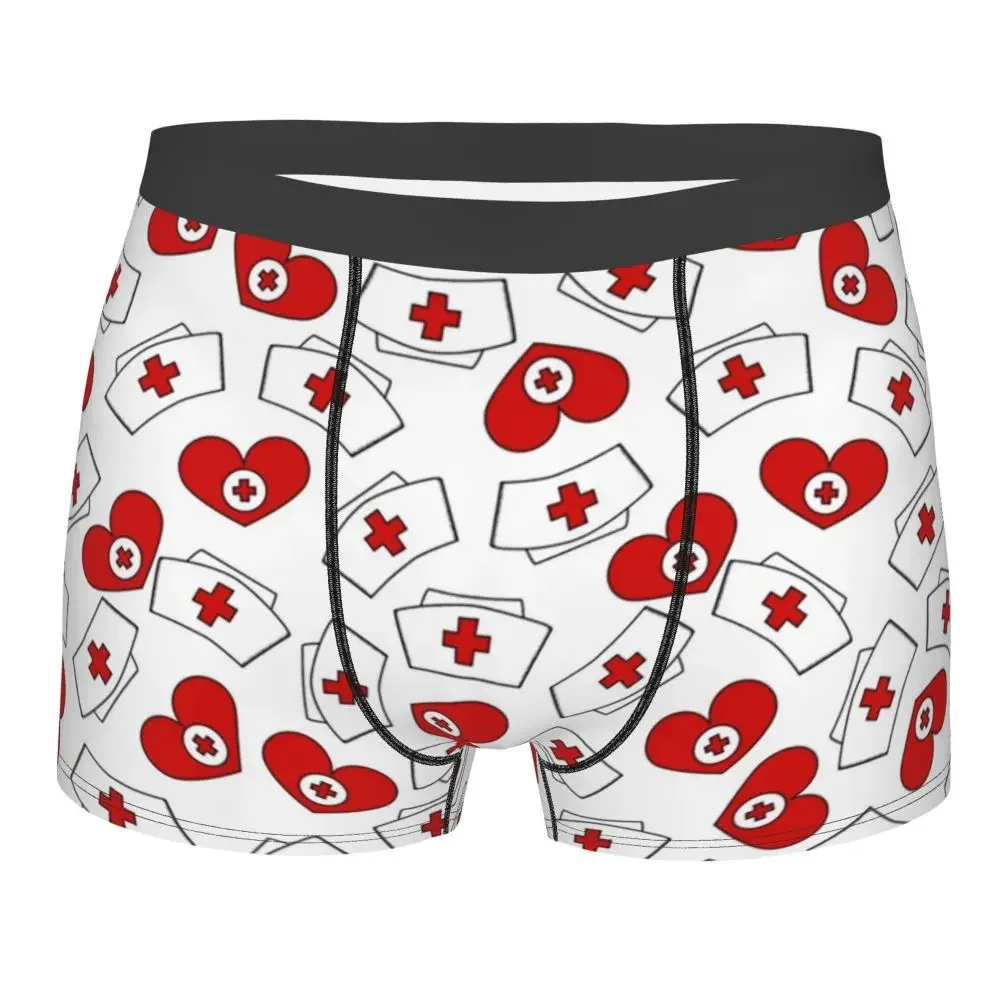 

Fashion Nursing Pattern Boxers Shorts Underpants Male Comfortable Nurse Print Briefs Underwear