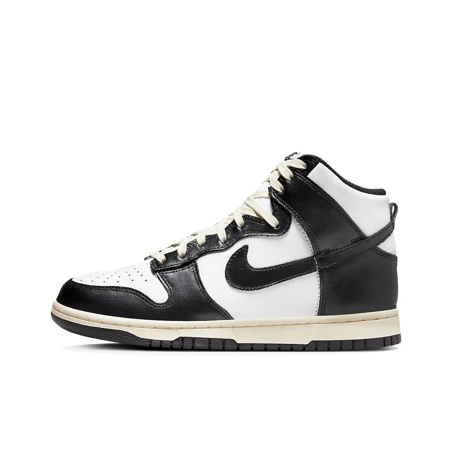 Chaussures de skateboard Nike Dunk High pour femme, montantes, noir/blanc