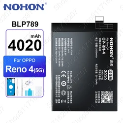 NOHON Phone Battery for OPPO Reno 4 5G 4G / 4 SE 4SE / 4 Pro 4Pro BLP789 BLP791 BLP787 BLP811 Replacement Batteries