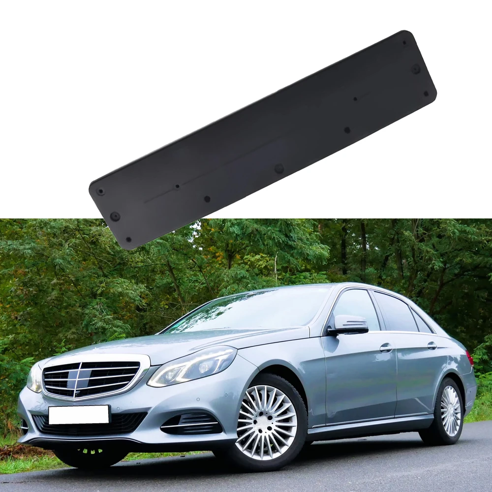 1pc Front Bumper License Plate Holder Fit For Mercedes E-CLASS W212 2009-2016 A2128170078 License Plate Bracket Support