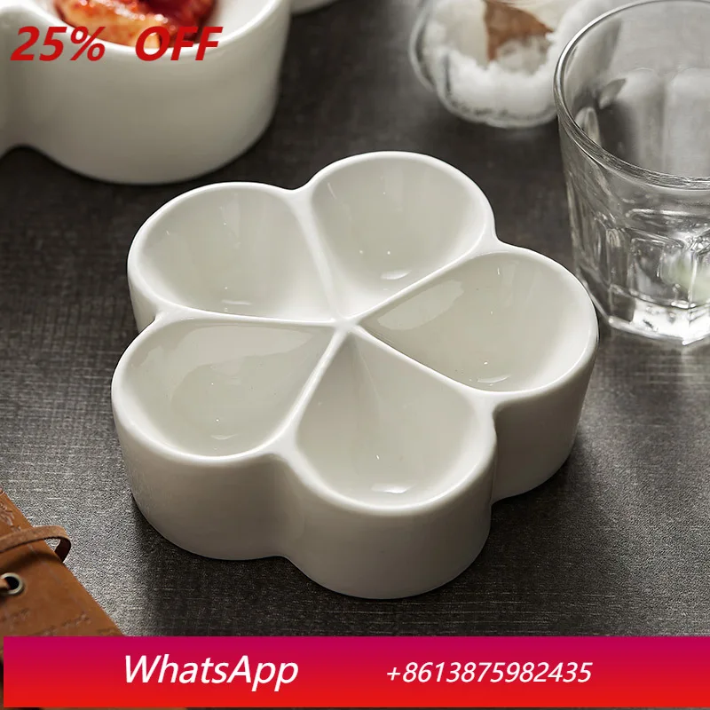 

LTT Creative Ceramic Insulation Platter Hotel Restaurant Cold Vegetable Plate Snack Plate