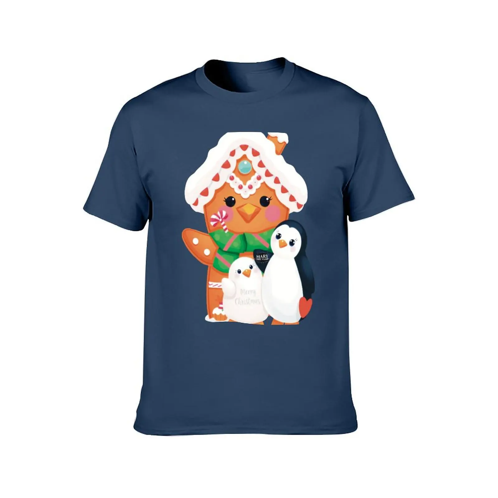 Winter Wonderland - Cute Gingerbread House & Penguins T-Shirt clothes topping new gifts and t-shirts mens tall t shirts