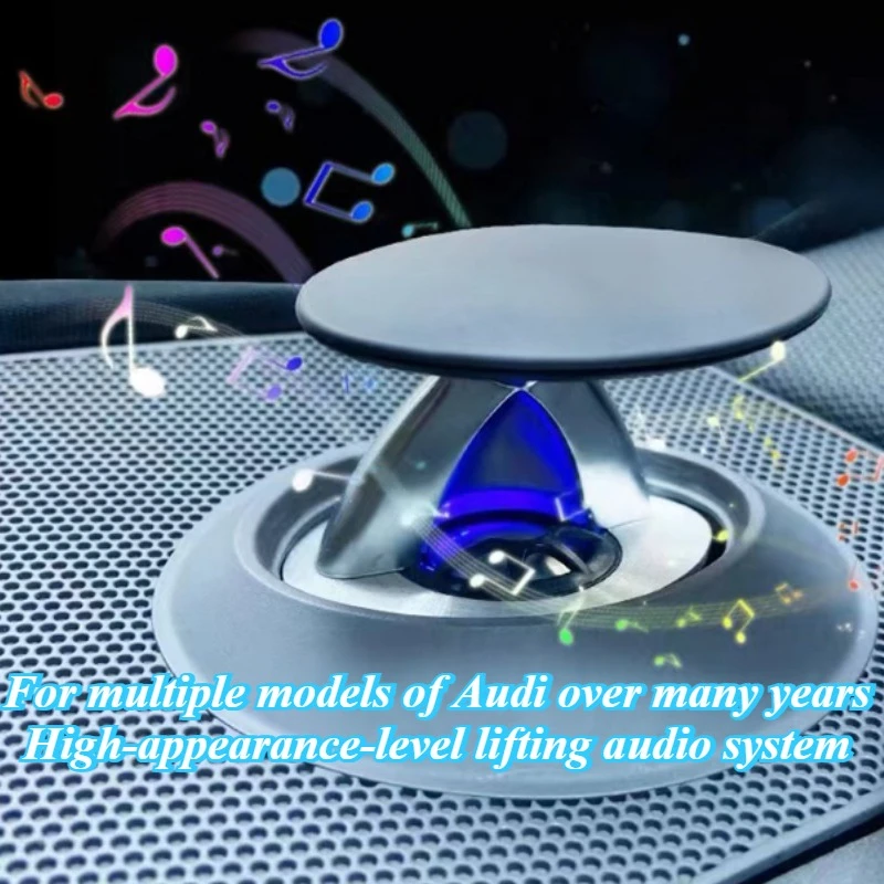

For Audi A4 A5 A6 A7 Q5 Q7 2016-2023 32 Color RGB LED Rising Tweeter Speaker System Car Sound Ambient Light Interior Decoration