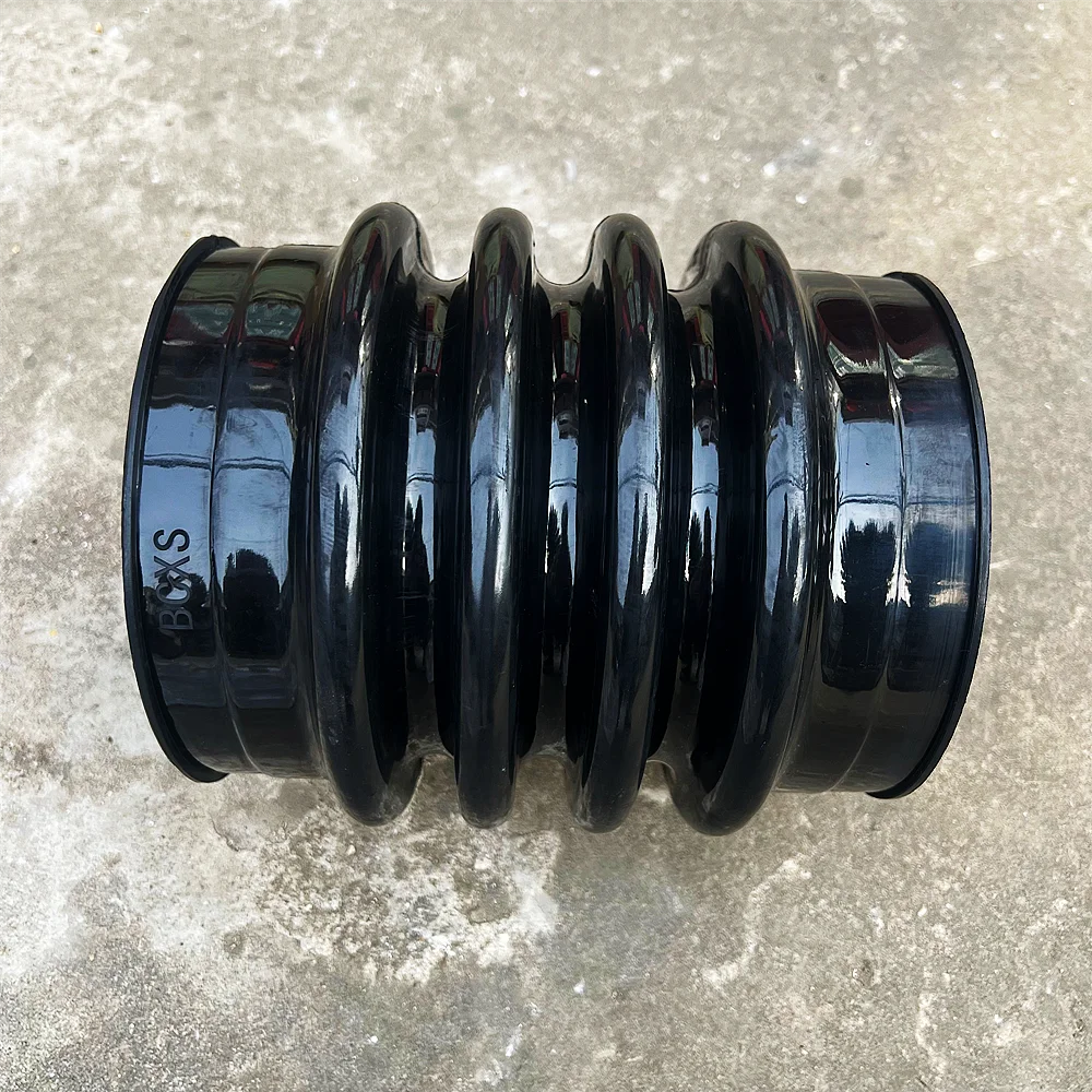 Schwarzer Polyurethan-Jumping-Jack-Balgmanschette, 17 cm x 24,5 cm, für Wacker BS600 BS700 Rammer Compactor Tamper