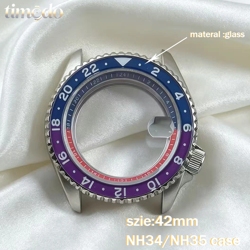 

NH35 Case SKX007 Men's Stainless Steel Watch New 42mm Case Compatible with NH35/NH36/NH34 Movement Modification Accessories
