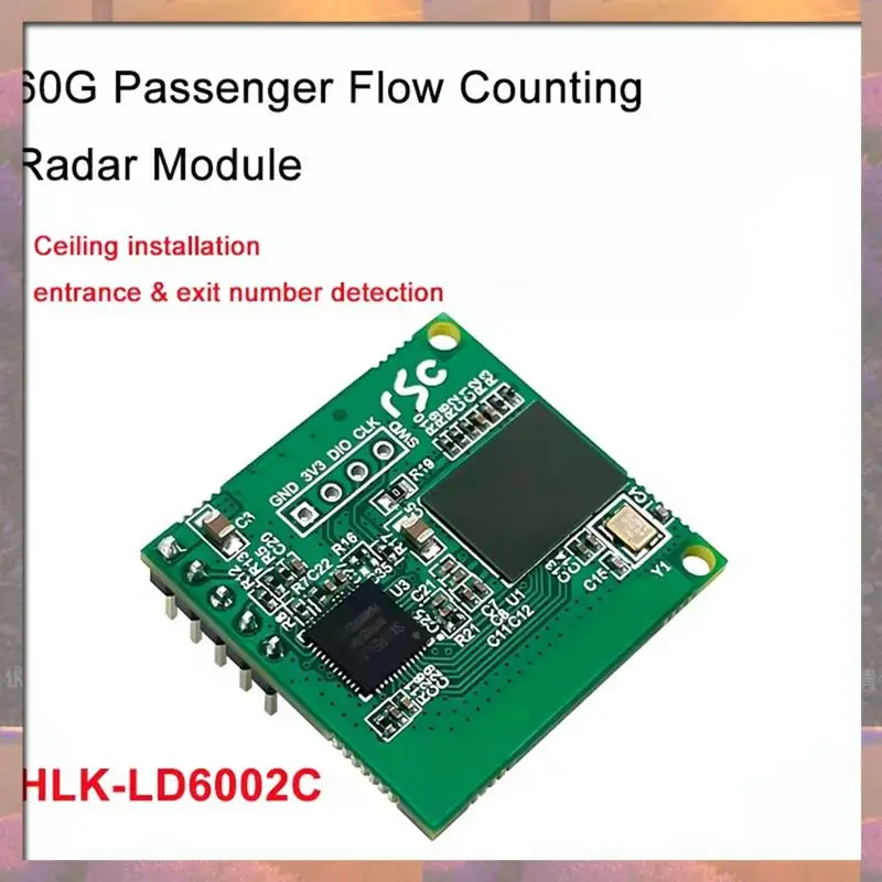 Top Sale 60Ghz Millimeter Wave Radar Passenger Flow Statistics Sensor Module LD6001C Entrance&Exit Counting Detection