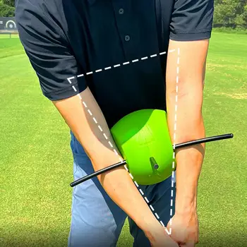 ゴルフアーム姿勢補正器、スイングトレーナー、コネクティングボール、スイングウィング、チッピングアクセサリー
