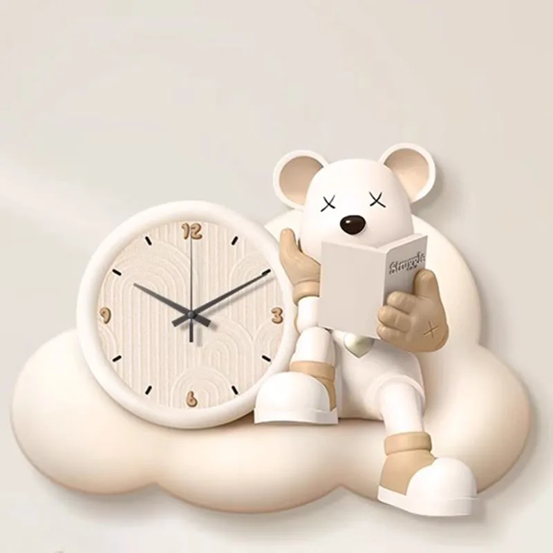 Design Nordic Wall Clocks Fashion Simple Creative Aesthetic Wall Watch Cartoon Luxury Living Room Reloj Pared Home Decoration