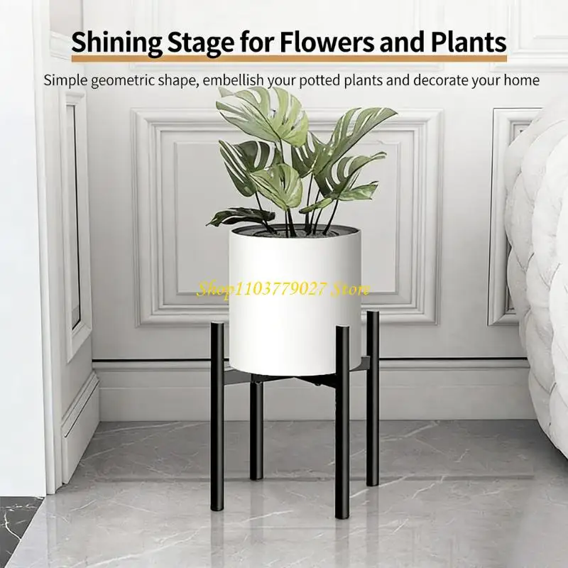 

C4DF Выдвижная регулируемая металлическая подставка для растений для больших комнатных и уличных растений, сверхмощная высокая