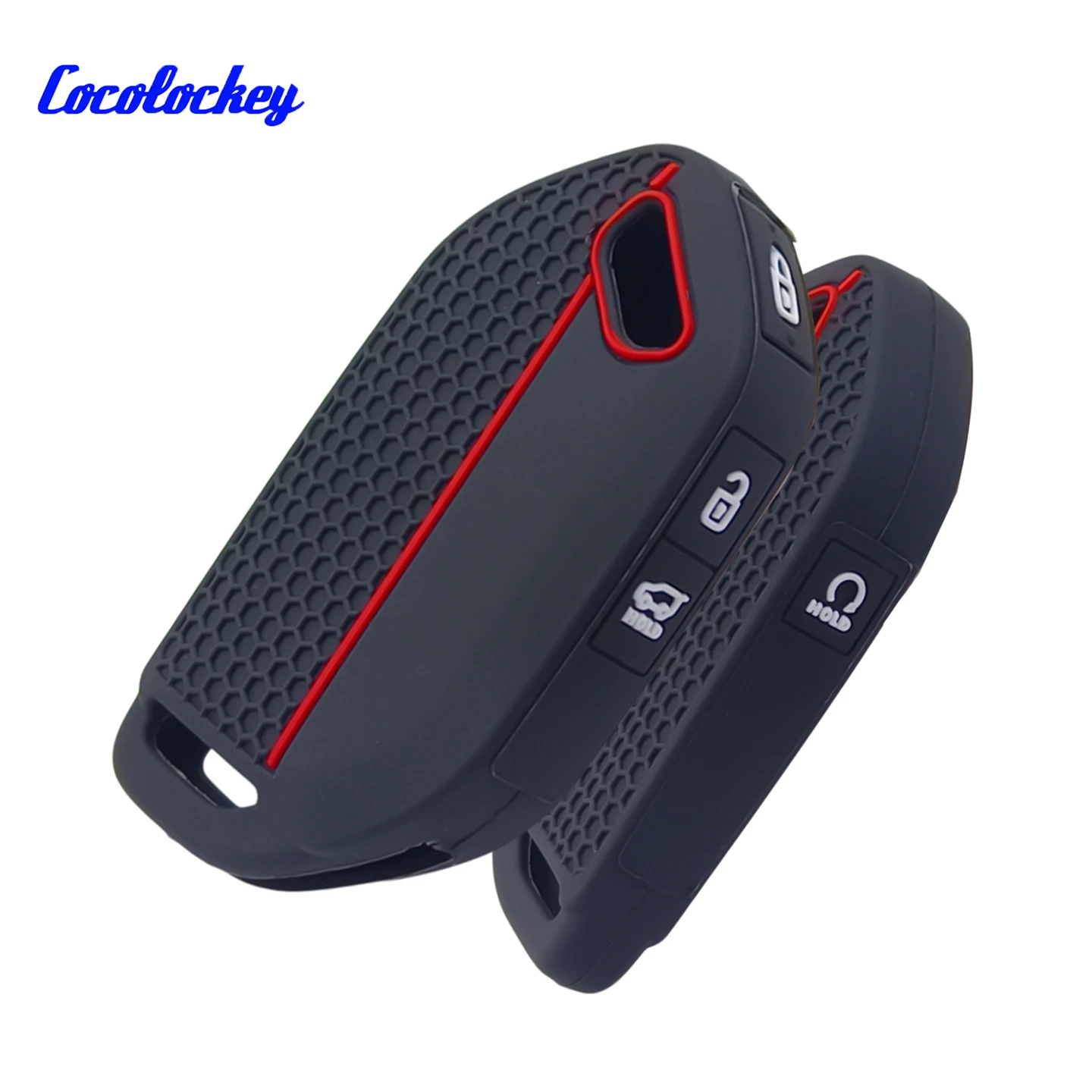 

Cocolockey for Kia K4 K5 EV9 Sorento Carnival Telluride Remote Silicone Car Key Chain Shell Cover Case Holder 4 Button 2 Pcs/lot