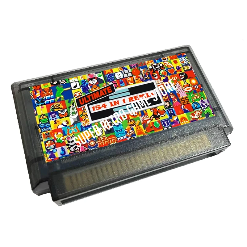 The Ultimate Remix Of 154 in 1 Game Cartridge for FC Console 60Pins Video Game Cartridge