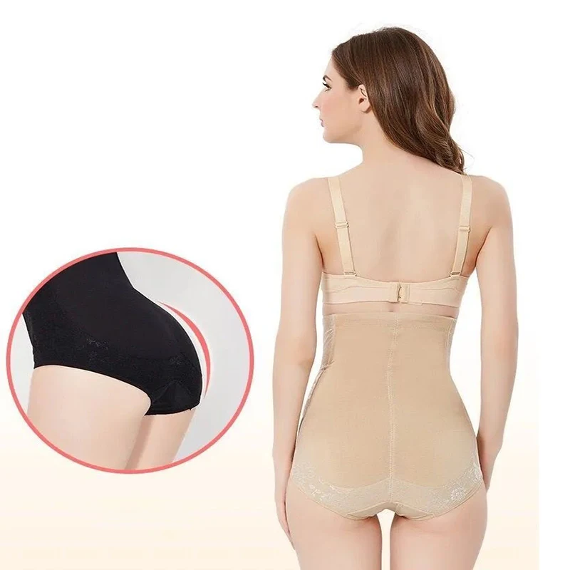 Prayger 5xl Corset Slimming High Waist Shapers Cotton Breath Underwear Bones Control Panties