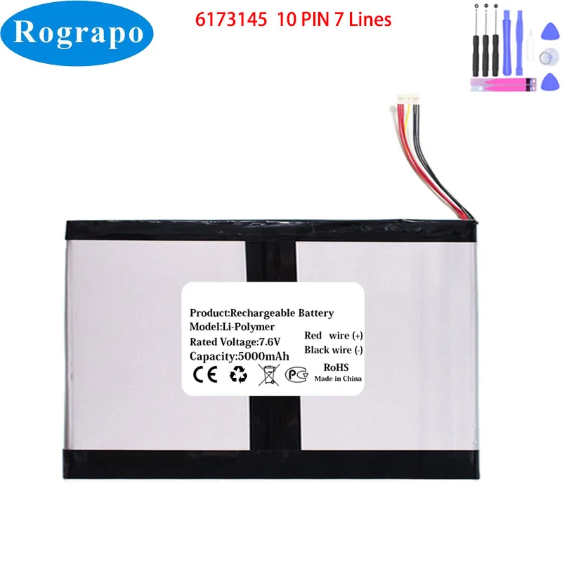 New 7.6V 5000mAh AKPAD AK15815 15.6 J4152 DC 6173145 Notebook Laptop Battery 10 PIN 8 Wire Plug