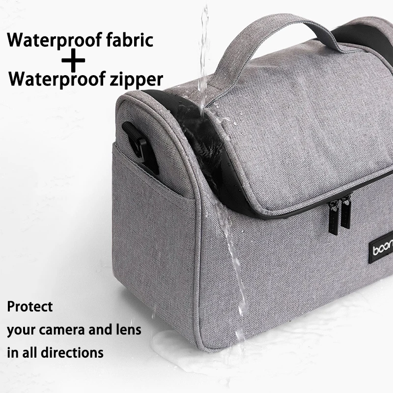 BOONA Digital SLR Camera Bag Lens Photography Bag Waterproof Storage Bag Shoulder FOR Canon Nikon Sony Micro Single Camera Sleev