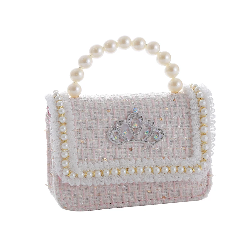 Children's Mini Hand Bags Cute Princess Crossbody Bags for Girls Small Crown Wallet Clutch Bag Toddler Purses and Handbags Gift