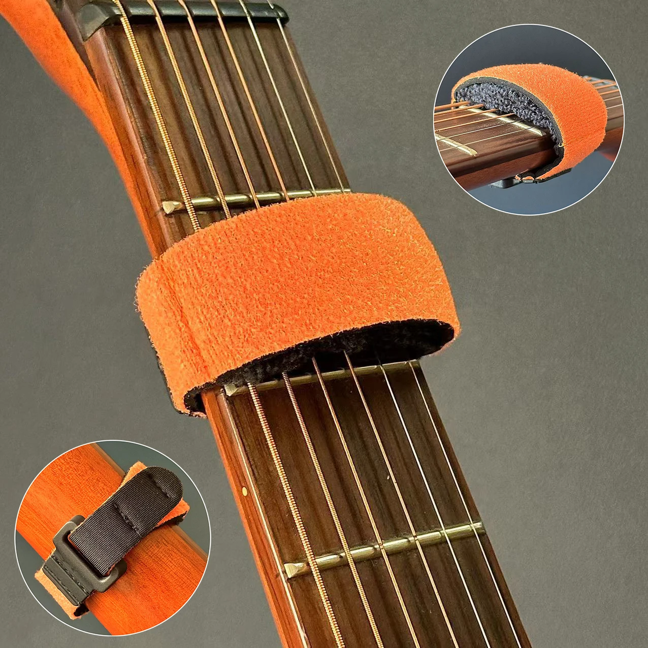 Gitarren-Bundsaiten, stummgeschalteter Riemen, Geräuschdämpfer, geräuschlose Wraps, Strahlband für Gitarren, Bass, Ukulele, Saiteninstrumente, Teile und Zubehör – Detail 14