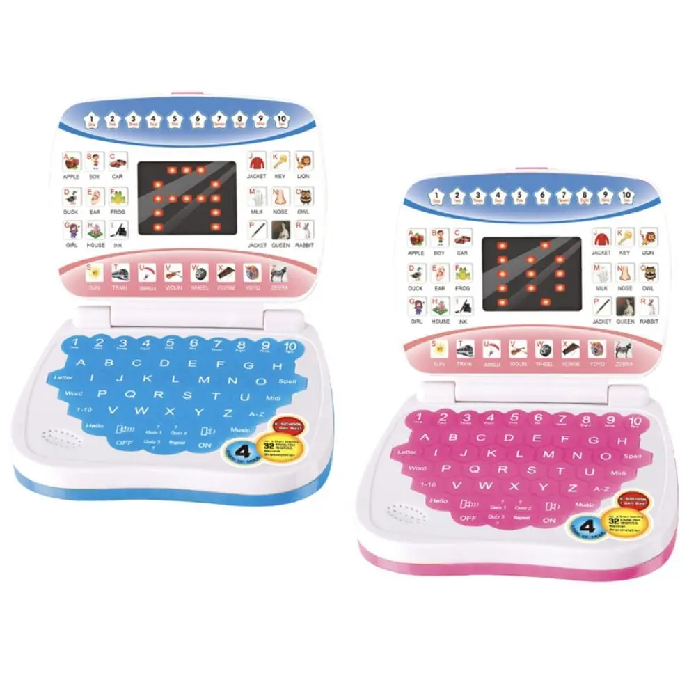 Electronic Learning Machine English Language Learning Mini Child Laptop Computer With Mouse English Laptop Toy Developing