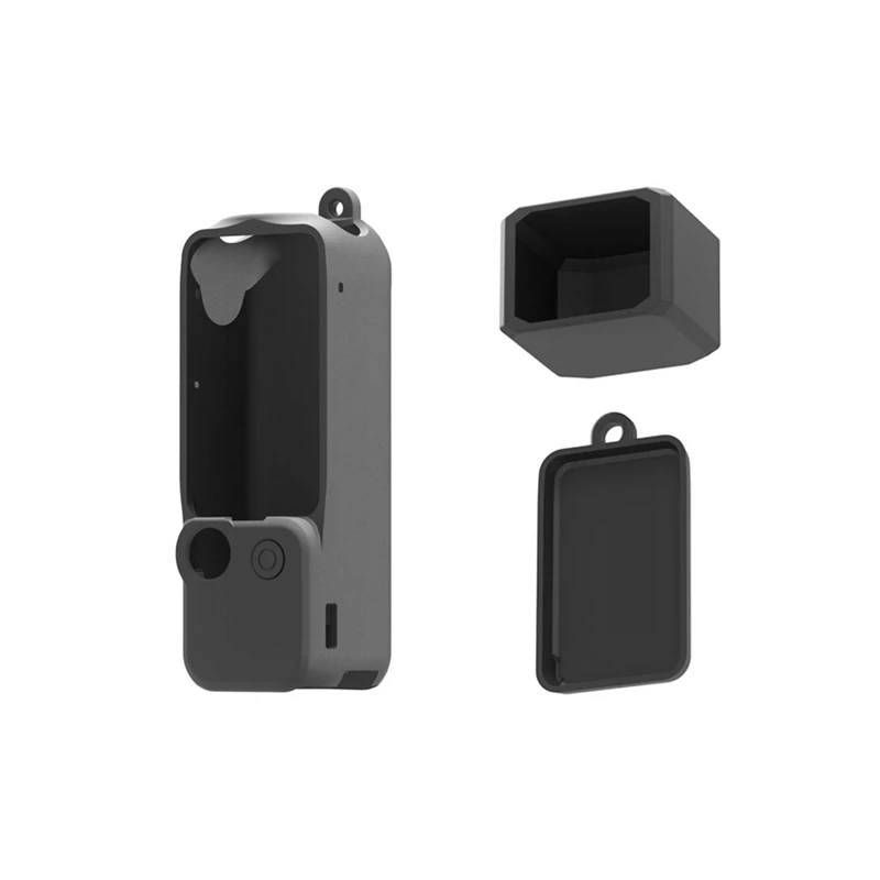 For DJI OSMO Pocket3 Camera Silicone Case Multifunctional Convenient Lens Body Protective Cover, Black Durable Easy To Use