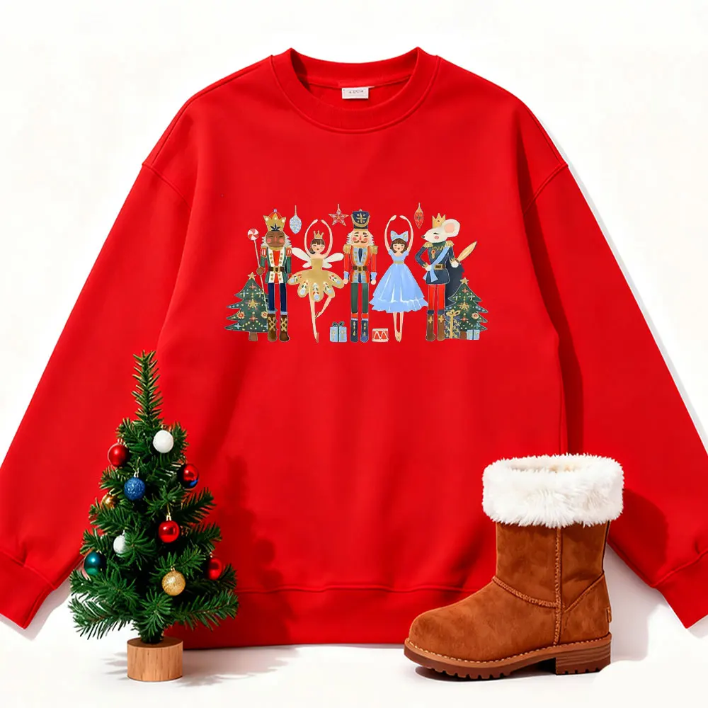 عيد الميلاد كسارة البندق Y2k ملابس عيد الميلاد البلوز كسارة البندق الباليه الجديد في هوديس وبلوزات سترة الحفلات النساء بلايز #6