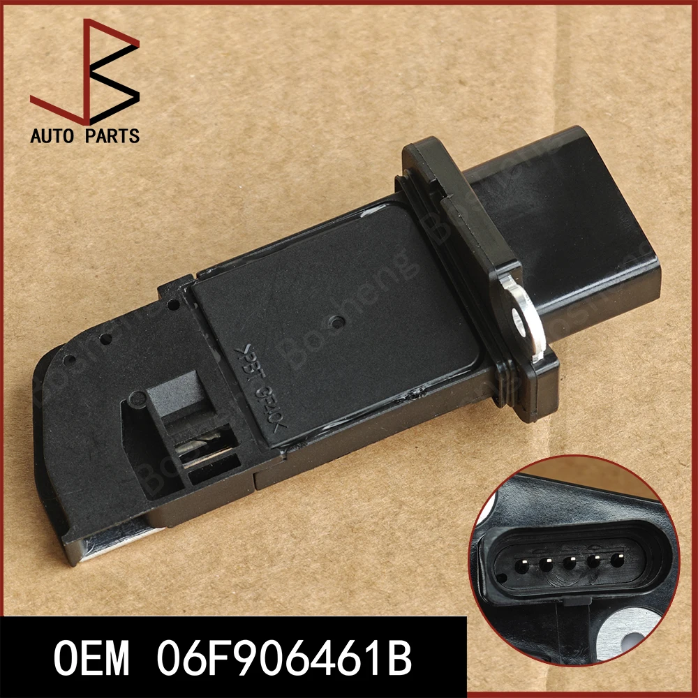 OEM 06F906461B AFH60M-27A AFH60M27A AFH60M 27A Mass Air Flow Meter MAF Sensor for AUDI A3 Sportback 2004-2015 for VW EOS 06-15
