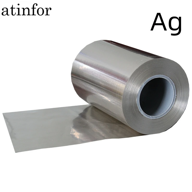 

atinfor Customized high-purity 99.9999% silver foil/experimental research Ag foil