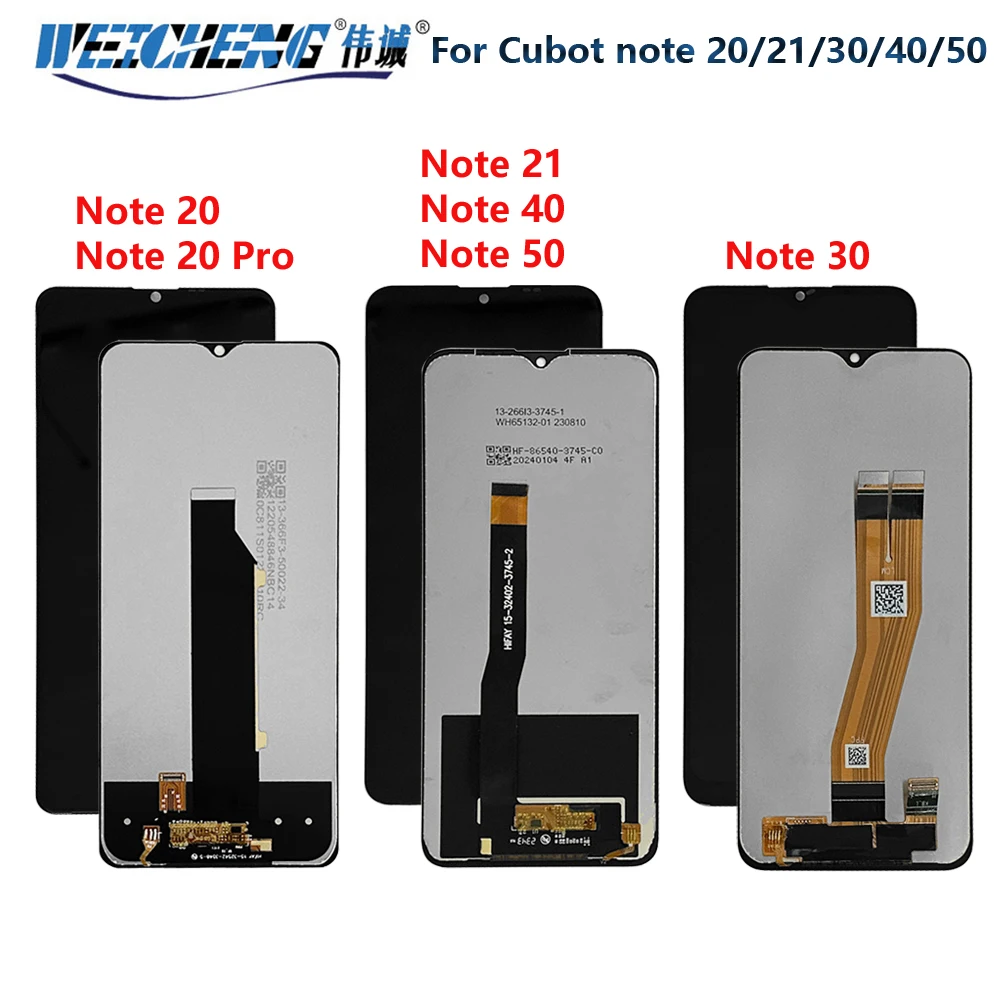 For CUBOT Note 20 Pro NOTE 30 LCD Display and Touch Screen Digitizer Assembly LCD for Cubot Note 21 Note 40 Note 50 Note 60