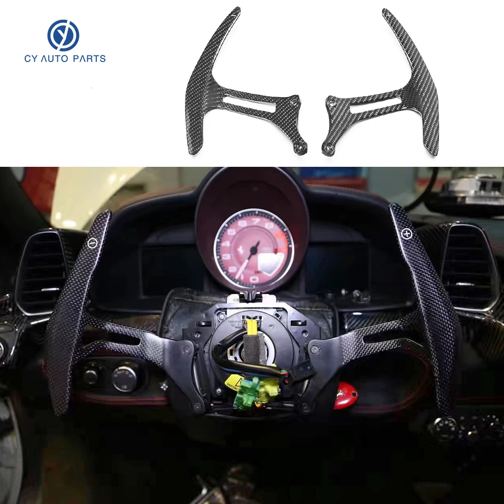 

Удлинитель переключения передач рулевого колеса из углеродного волокна для Ferrari 458, замена переключателя передач