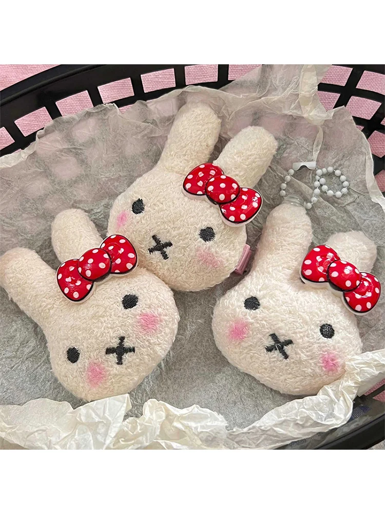 Miffy Kawaii mignon pendentif poudre fard à joues épingle à cheveux broche dessin animé sac pendentif décoration porte-clés cadeau jouets pour fille