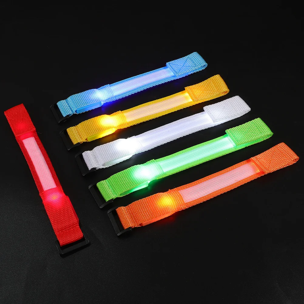 

8Pcs LED Wristbands Glow Nylon Luminous Bracelets for Party Concert Sports Safety Night Running Wristbands Fashion Light Up