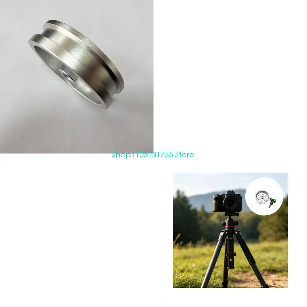 K0EF Support Stand Hardware with Metal Mounting Plate, 1/4 to 3/8 Screw for Viewing Equipment, Field Viewing, Bird Watching