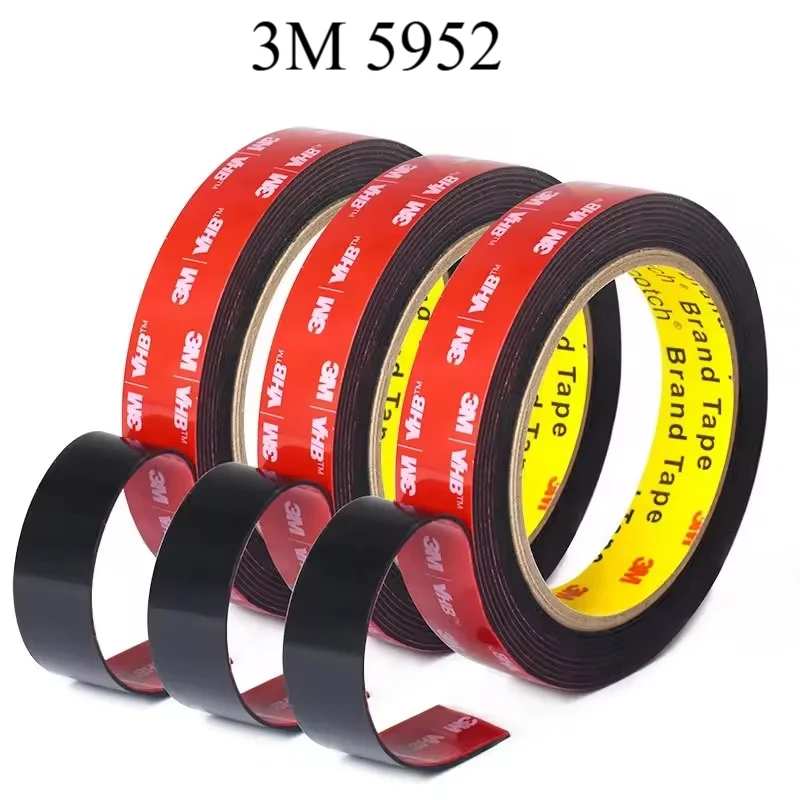 3M VHB5952 Strong Double-Sided Adhesive Tape - Secure Fixation Residue-Free and Waterproof High-Viscosity Foam Tape - Home Decor