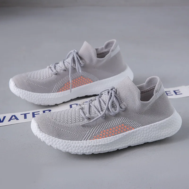 Vulcanized Shoes Men Male Sneakers Breathable Shoes for Men Light Men's Casual Shoes Knitted Soft Anti-Slip Man Tennis Shoe 2024